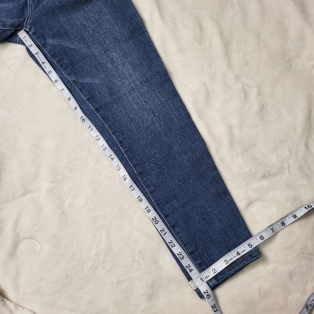 Denver Hayes High Rise Skinny Crop Blue Women's Jeans. Size 10 - Picture 10 of 12